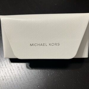 Michael Kors Elegant White Glasses Case